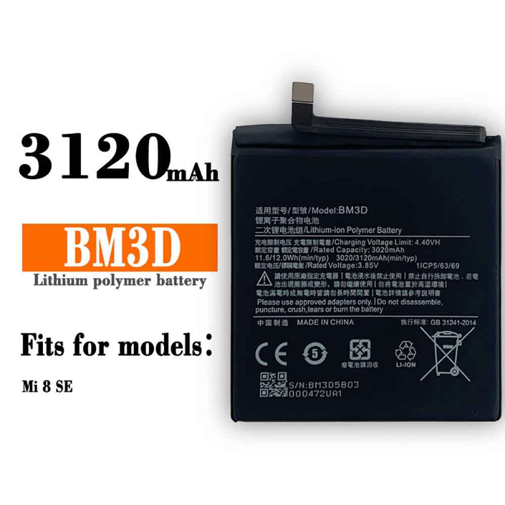 Batería para bm3d